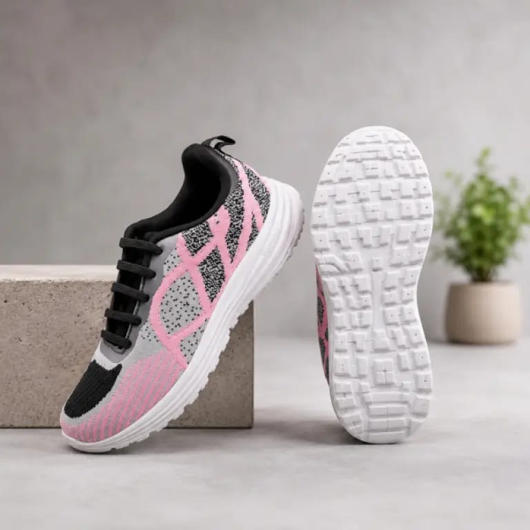 Goldstar Alba 06 Women’S Running Shoes Black Pink Lightweight Sneakers - image 4