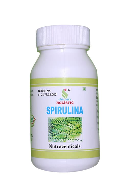 Holistic Spirulina Powder Nutraceuticals Supplement 60Capsule 30g - image 1