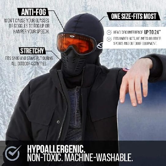 Balaclava Ski Mask Thermal Breathable Windproof Face Mask - image 3