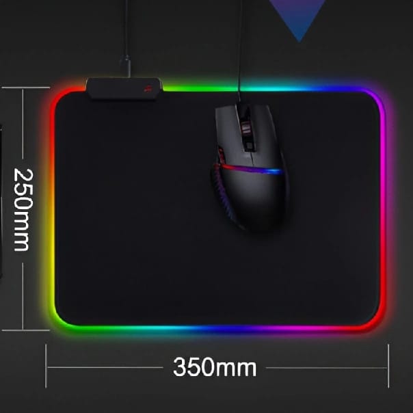 RGB Gaming Mouse Pad Non-Slip Rubber Base, High-Performance Mouse Pad (350 X 250mm) - image 3