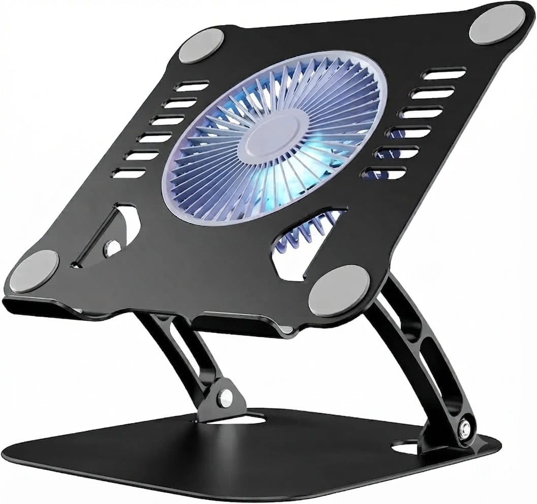 Laptop Stand Metal Body With Fan - image 4