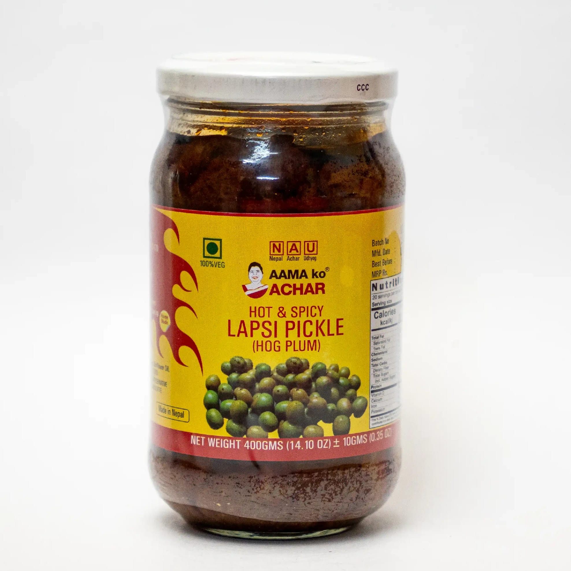 HOT AND SPICY LAPSI PICKLE 400 GM