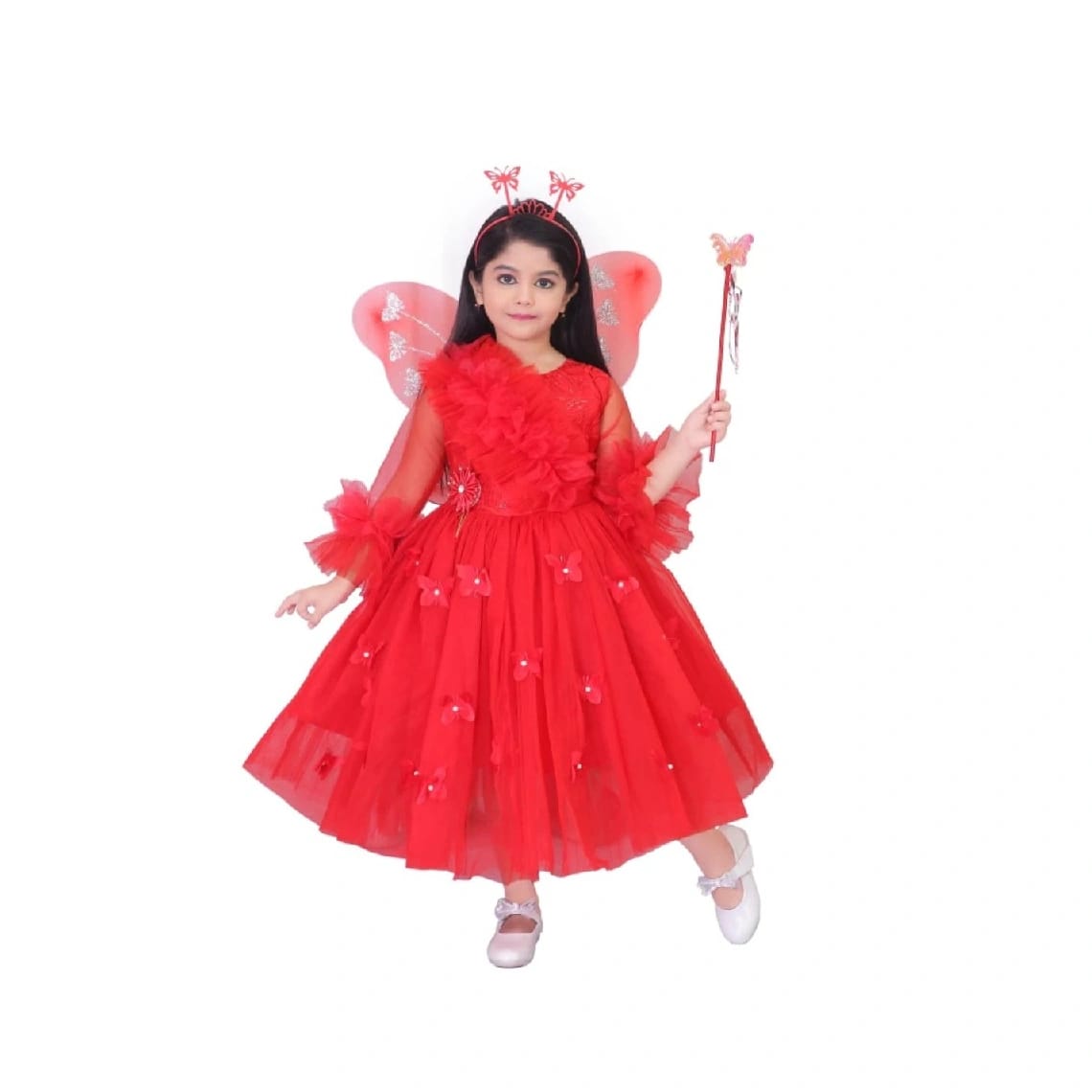 Girls Pari Frock Butterfly Set - image 1