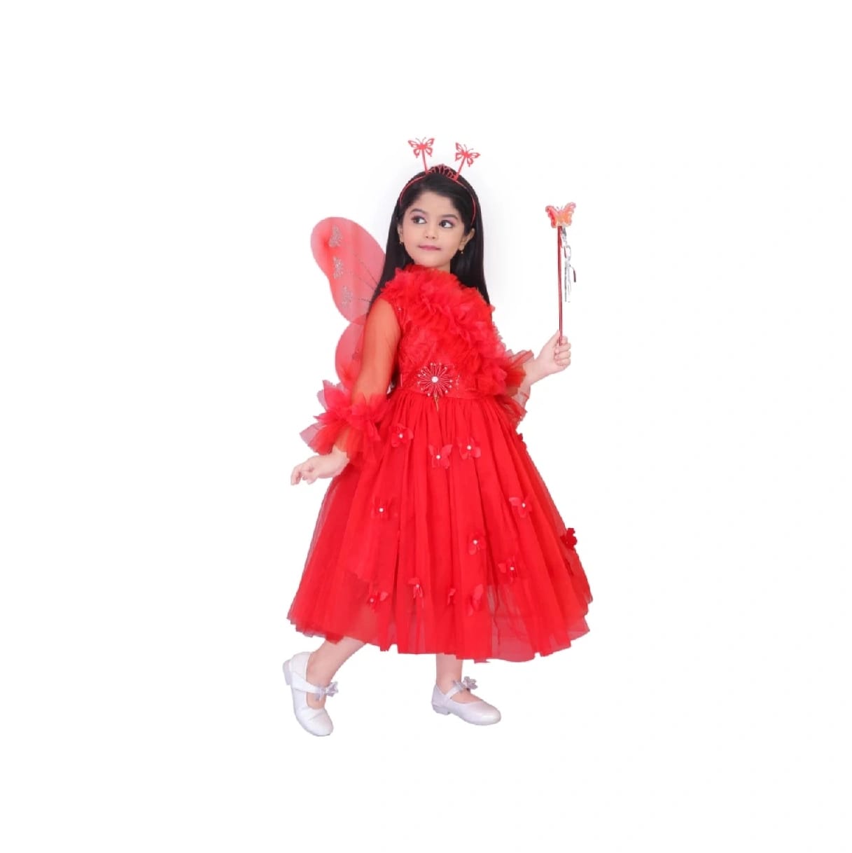 Girls Pari Frock Butterfly Set - image 2