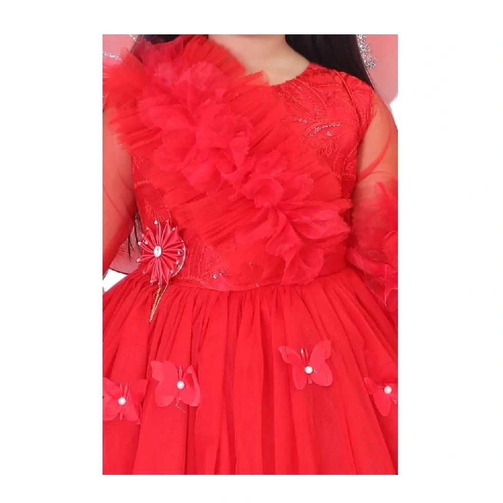 Girls Pari Frock Butterfly Set - image 4