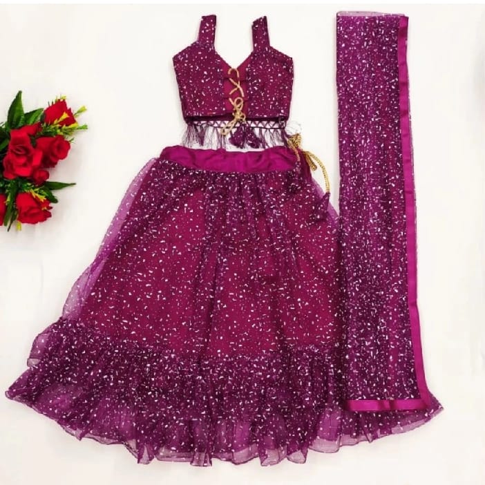 Ready Made Girl Lehenga Choli Dupatta - image 1