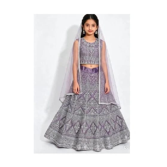 Baby Girl Lehenga Choli Dupatta Set Full Stitched - image 1