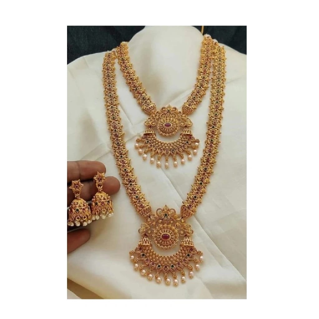 Brash Temple Gold Jewellery Set - image 2