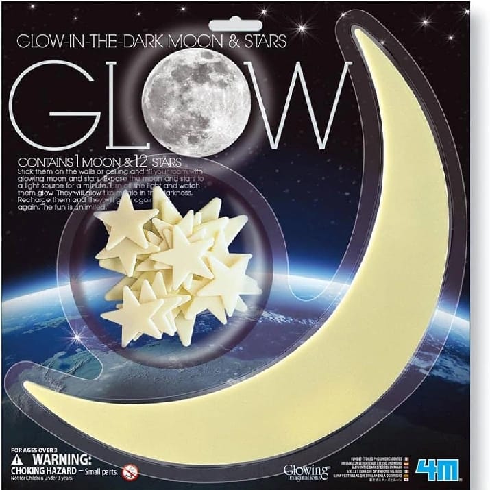 4M Glow-In-The-Dark Moon & Stars 00-05215