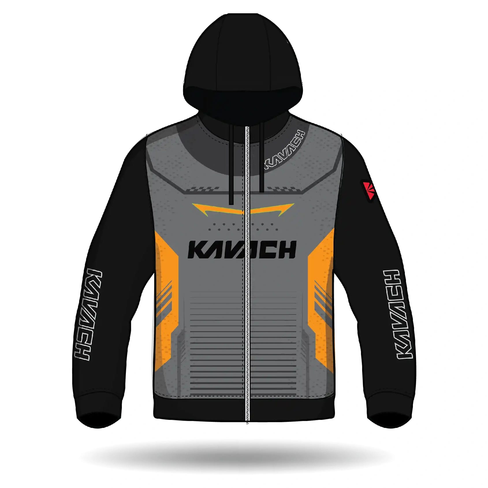 Kavach Trial Hoodies - Orange
