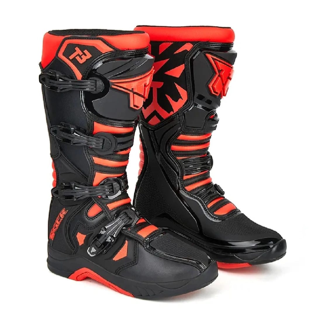 Tiger T3 MX Motorcycle Riding Boots - Black