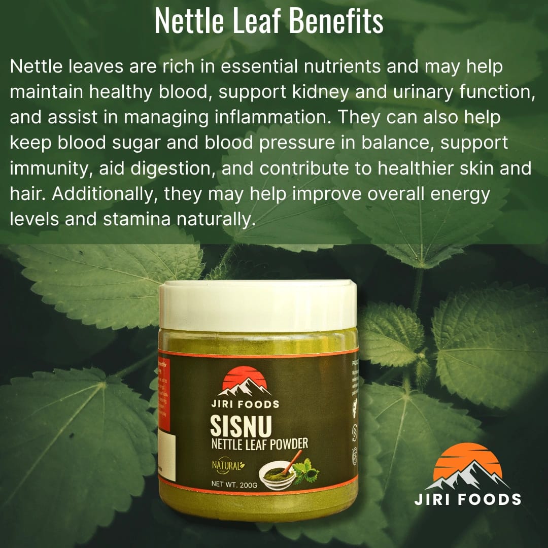 Jiri Foods Sisnu Powder (Stinging Nettle Leaf) 200g - image 2