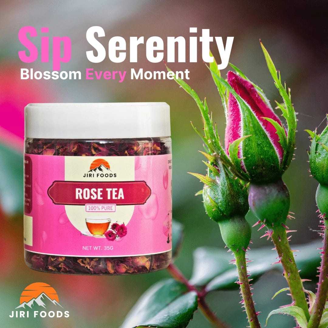 Jiri Foods Rose Tea 100% Pure 35g - image 3