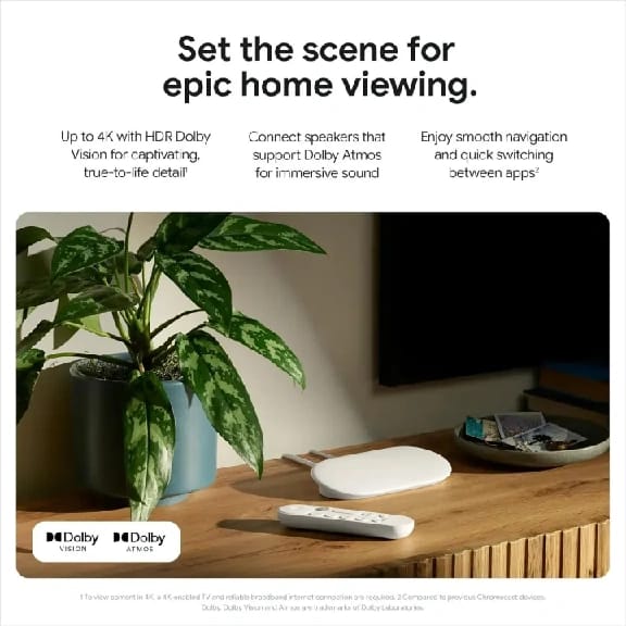 Google TV Streamer (4K) – Fast Streaming Entertainment With Voice Search Remote – In 4K HDR – Smart Home Control – 32 GB Storage - image 3