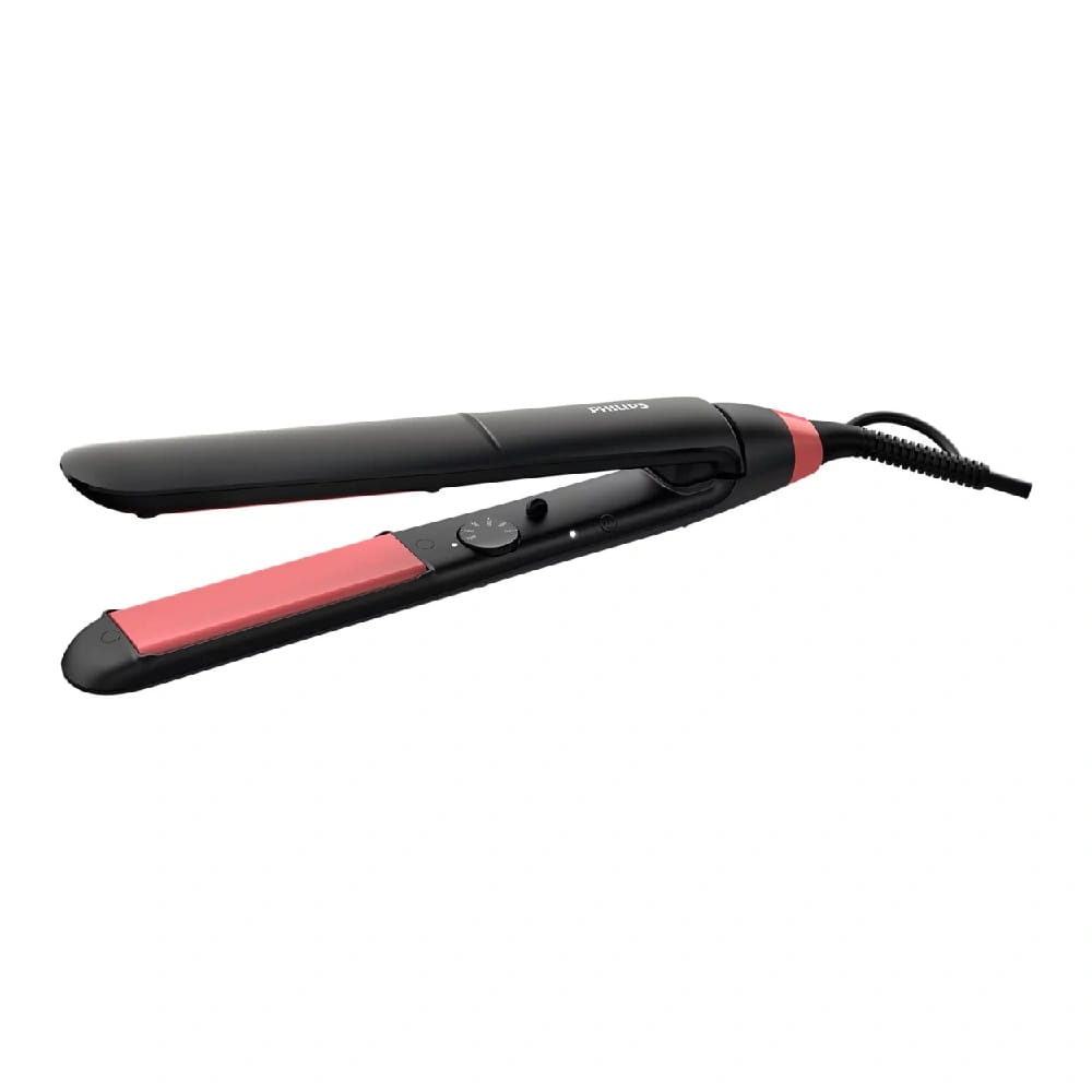 Philips BHS376/03 StraightCare Essential Straightener ThermoProtect Technology Keratin-Infused Plates 6 Temperature Settings, Black - image 1