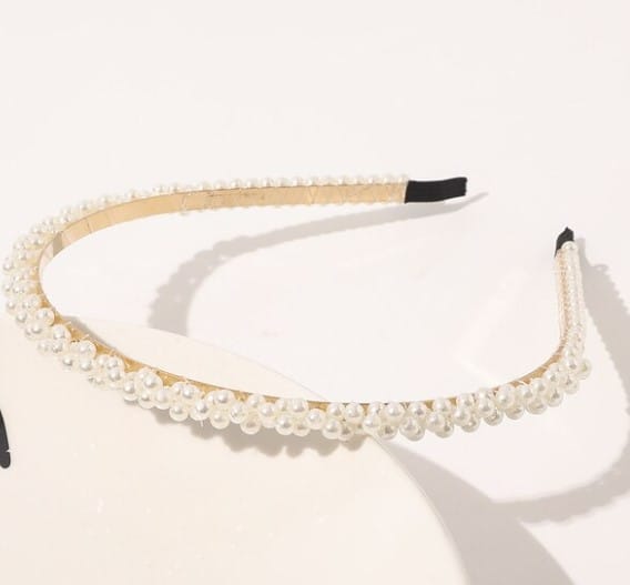 VaryGood Full Pearl Beads Korean Fashion Stylish Hairband For Women - image 3