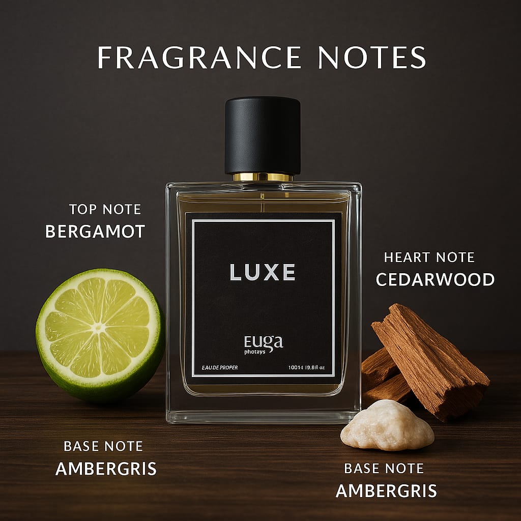 Luxe By Suga Perfumes – Sophisticated Woody Eau De Parfum For Men, Long-Lasting Scent With Bergamot, Cedarwood & Ambergris, 100ml | Premium Gift For Him - image 2