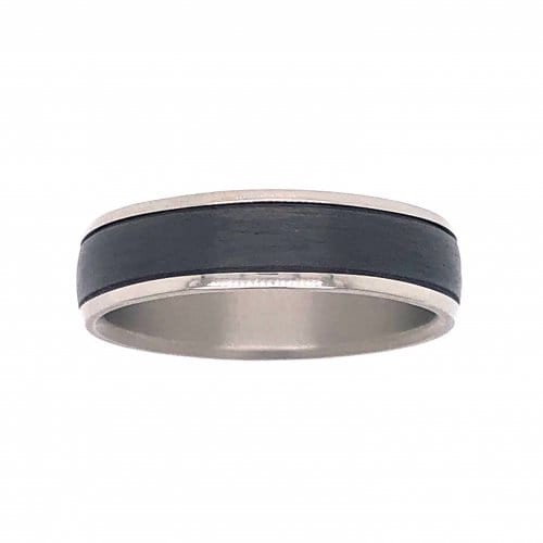 VaryGood Black Stripe Spinning Ring For Men Women - image 1