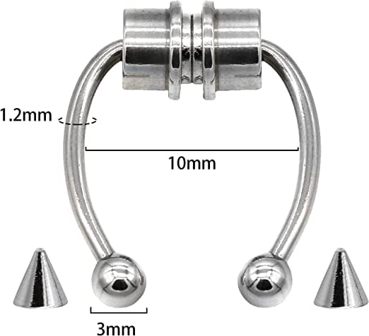 VaryGood Magnetic Nose Septum 316L Stainless Steel Septum For Women - image 2