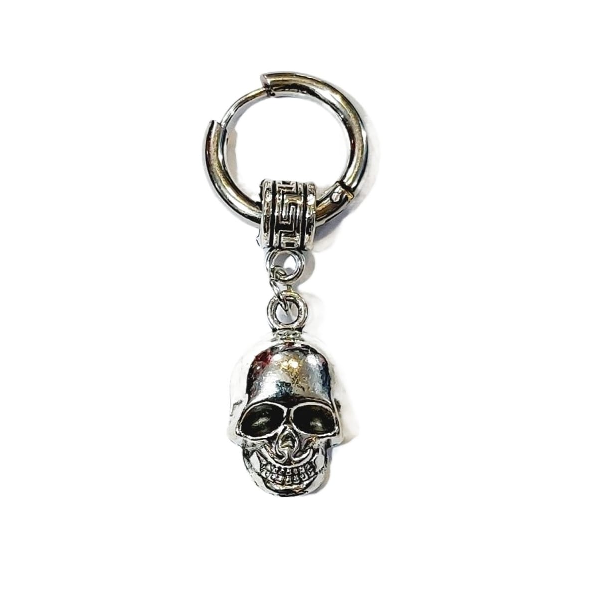 VaryGood Ghost Rider Skull Dangled Drop Earring For Men - image 1