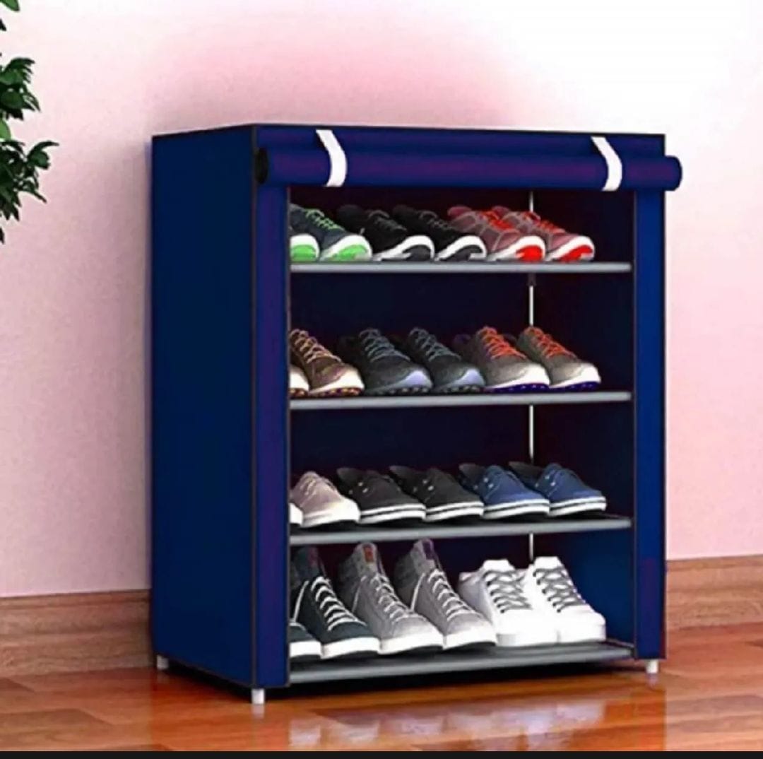 Shoe Cabinet 4 Layer 5 Layer 6 layer 7 layer Shoe Rack Organiser(With Cloth) - Multi-Layered Easy To Install And Portable Shoe Rack | - image 3