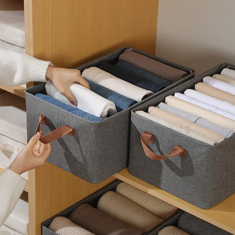 Foldable Wardrobe Clothes Organizer for Jeans, Large Drawer Organizer for Folded Clothes - image 1