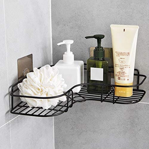 Triangular Adhesive Metal Bathroom Corner Rack Storage Shelves, Stainless Steel Bathroom Corner Shelf Organizer Storage - image 2