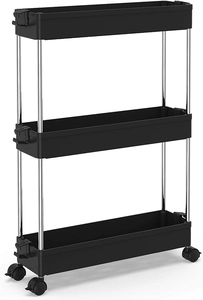 3 Tier Slim Space Saver Storage Shelf - image 1