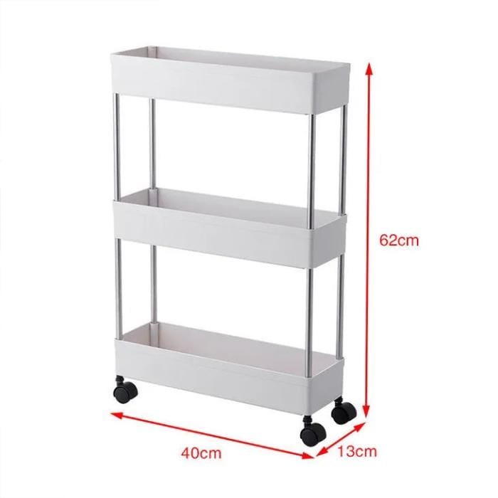 3 Tier Slim Space Saver Storage Shelf - image 2