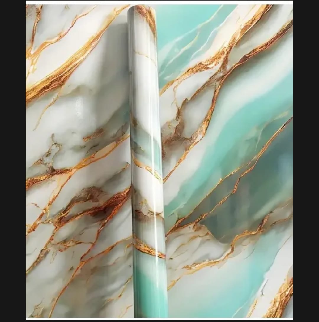 300CM*60CM Golden And Silver And Green And Braun Kitchen Oil-Proof Waterproof Aluminum Foil High Temperature Wall Stickers Stove Cabinet Film Self Adhesive Wall Sticker Protection Stickers - image 1