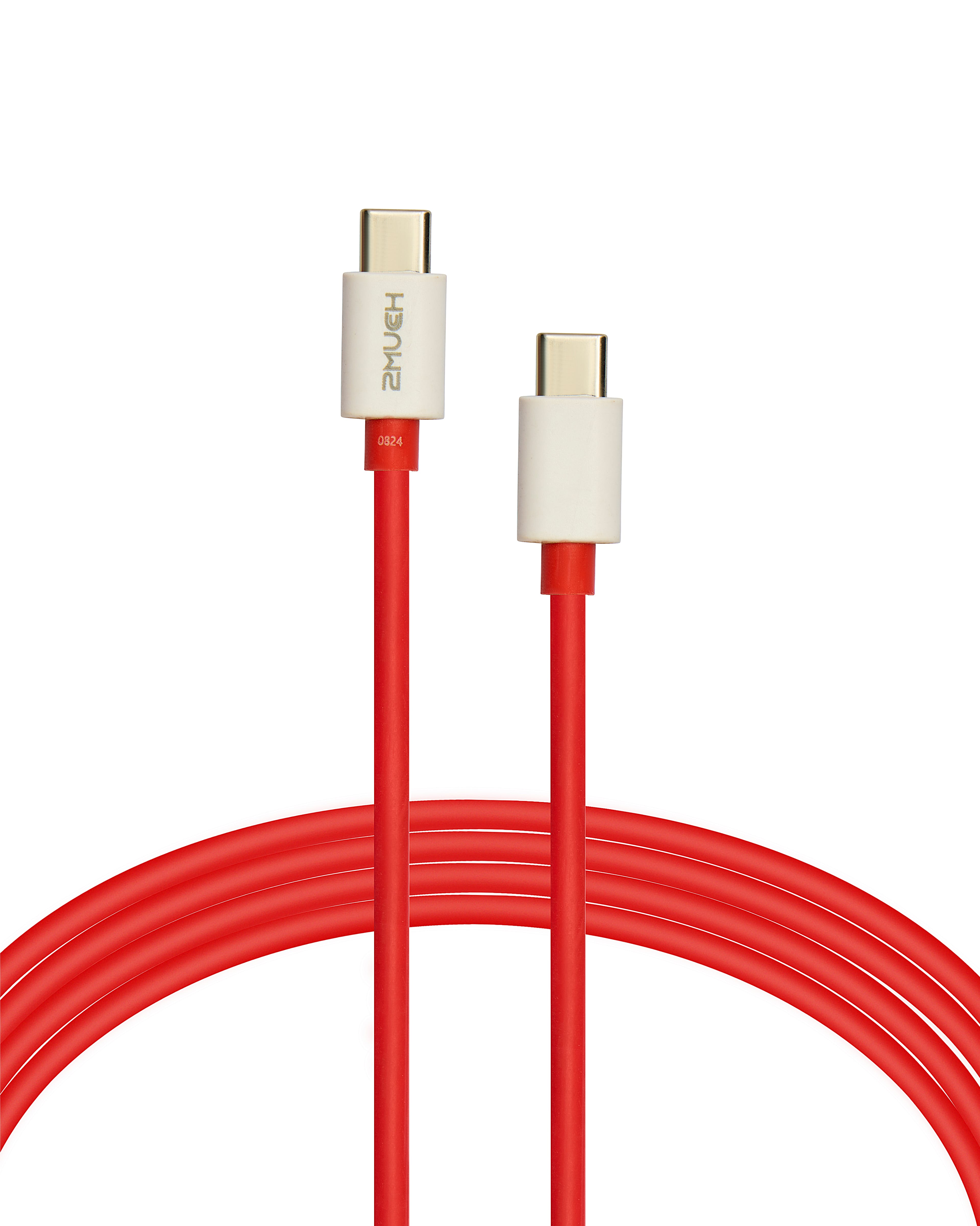 2MUCH EXTREME CABLE TDC-CC1104 , Type-C To C, 65W Fast Charging, 1m TPE Build, Available In Red - image 1
