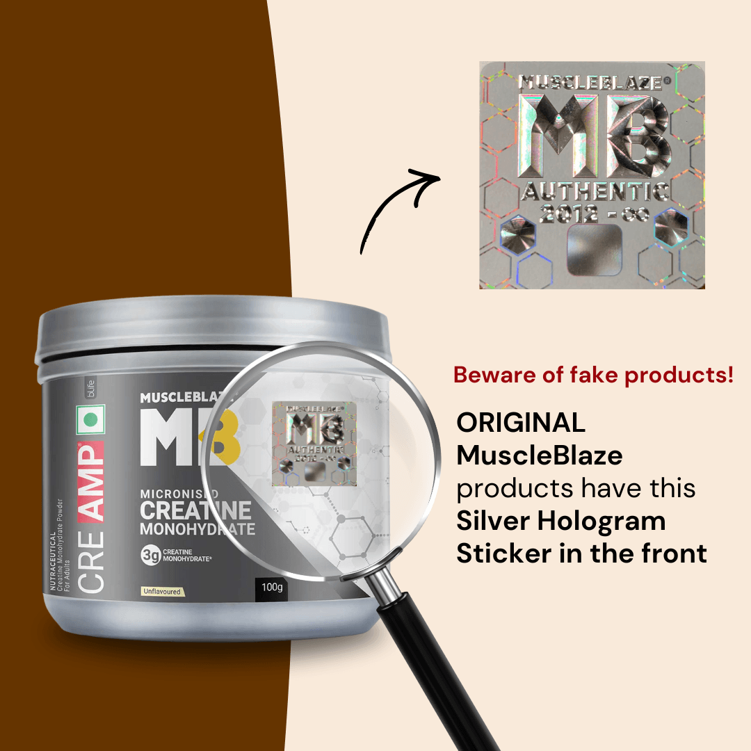 MuscleBlaze Creatine Monohydrate 100g 32 Servings with CREAMP Micronized Powder for Muscle Building - image 6