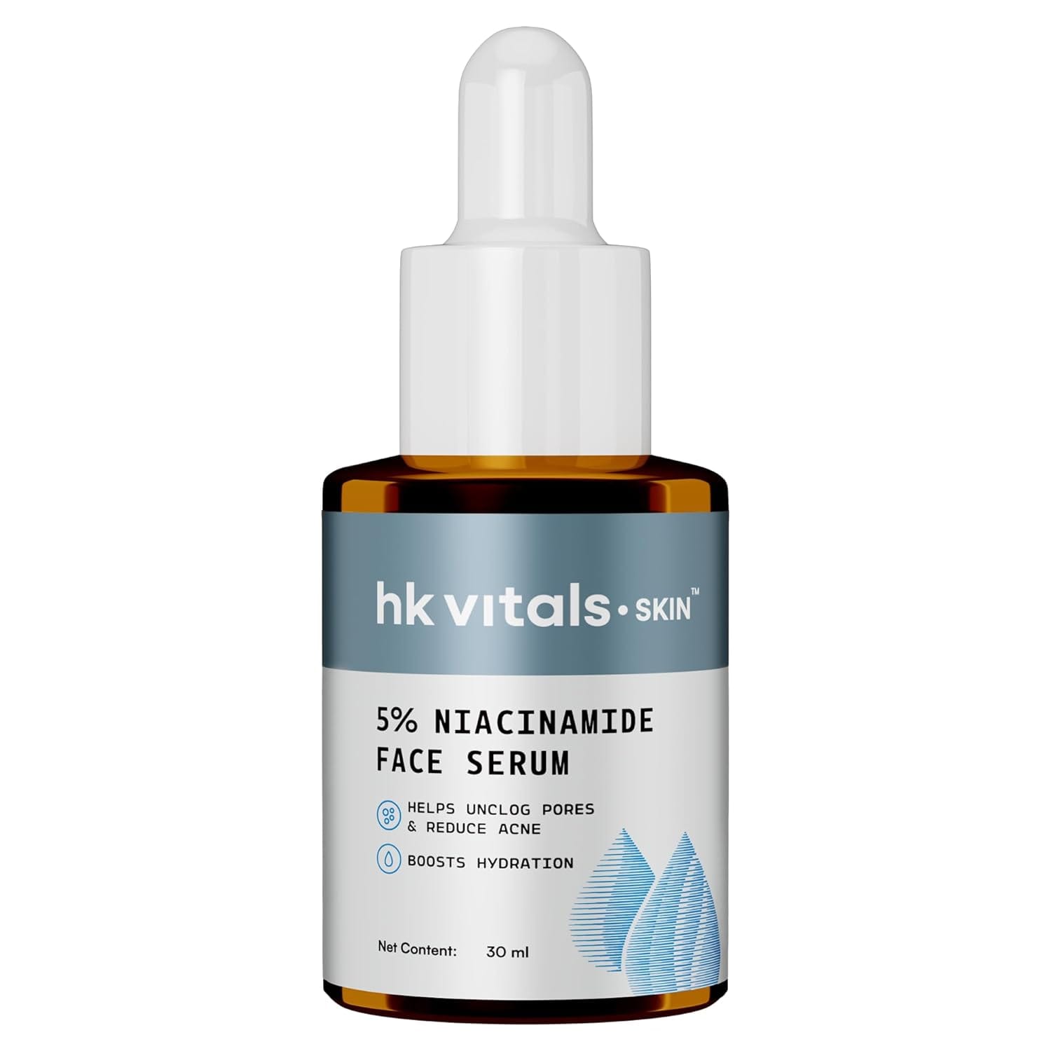 HK Vitals 5% Niacinamide Face Serum (30ml) | With Glycolic Acid & 1% Salicylic Acid | Unclogs Pores, Boosts Skin Hydration, Reduces Acne - image 1