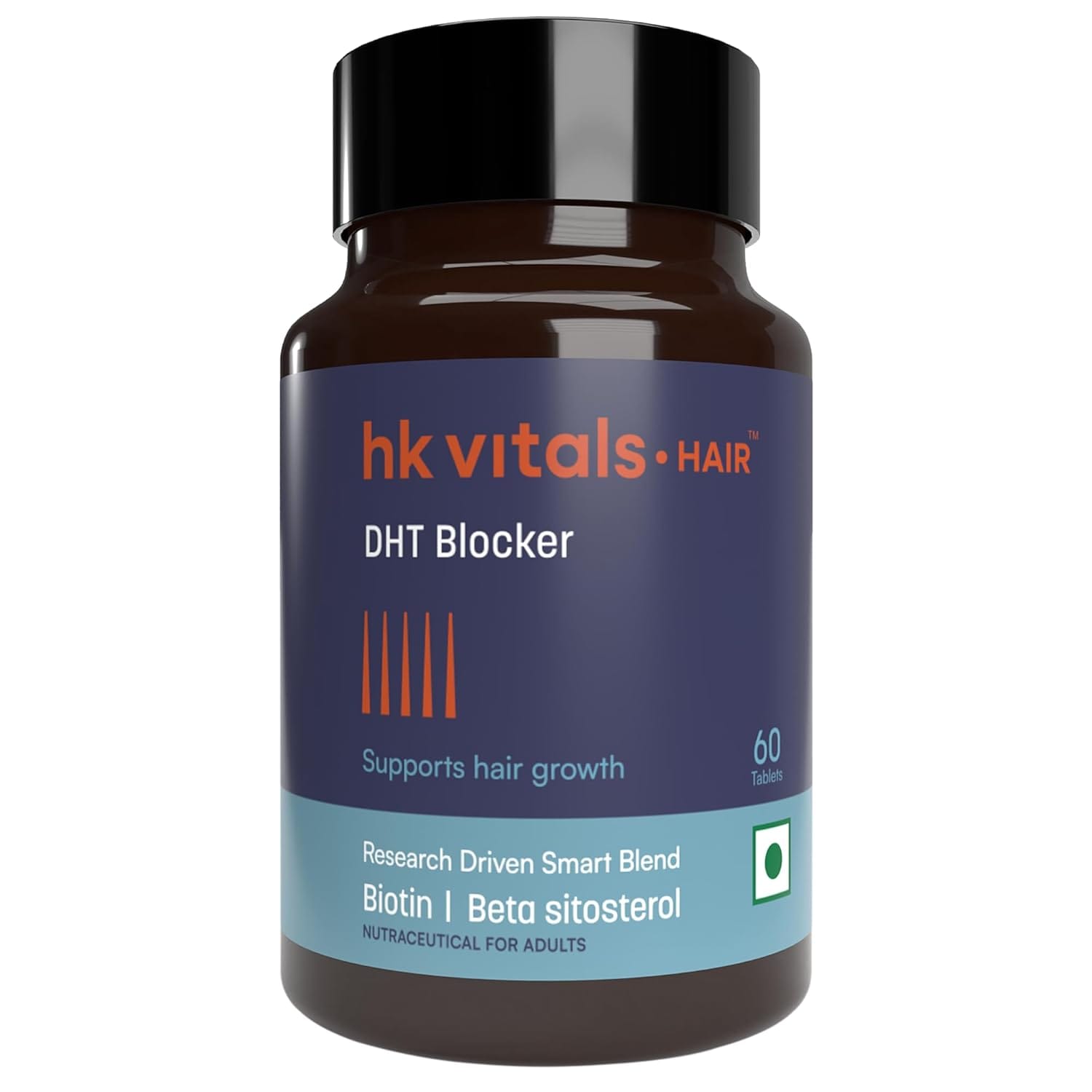 HealthKart DHT Blocker with Biotin 60 capsules Helps Reduce Hair Fall & Stimulates Hair Growth - image 1