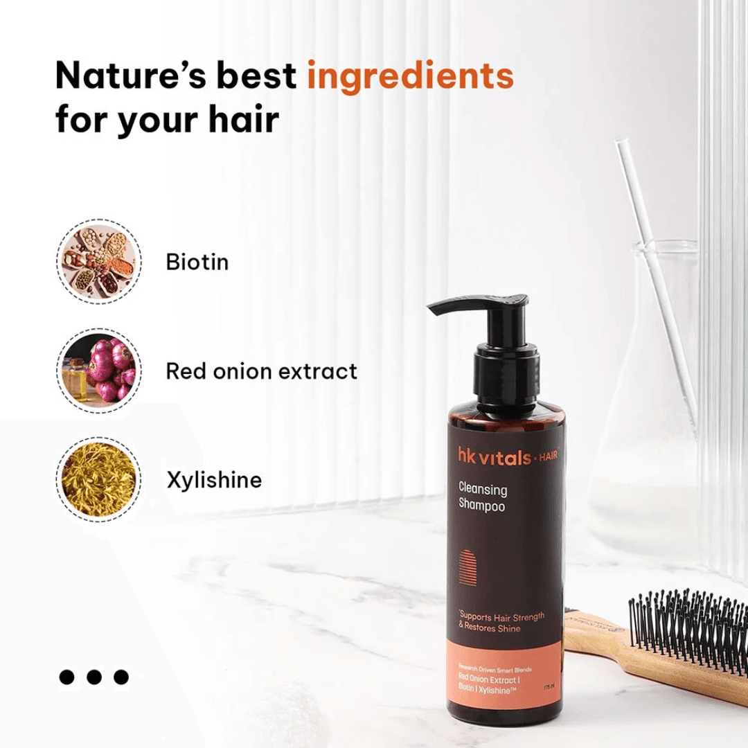 HK Vitals Biotin Shampoo 175 ml with Red Onion Extract - image 3