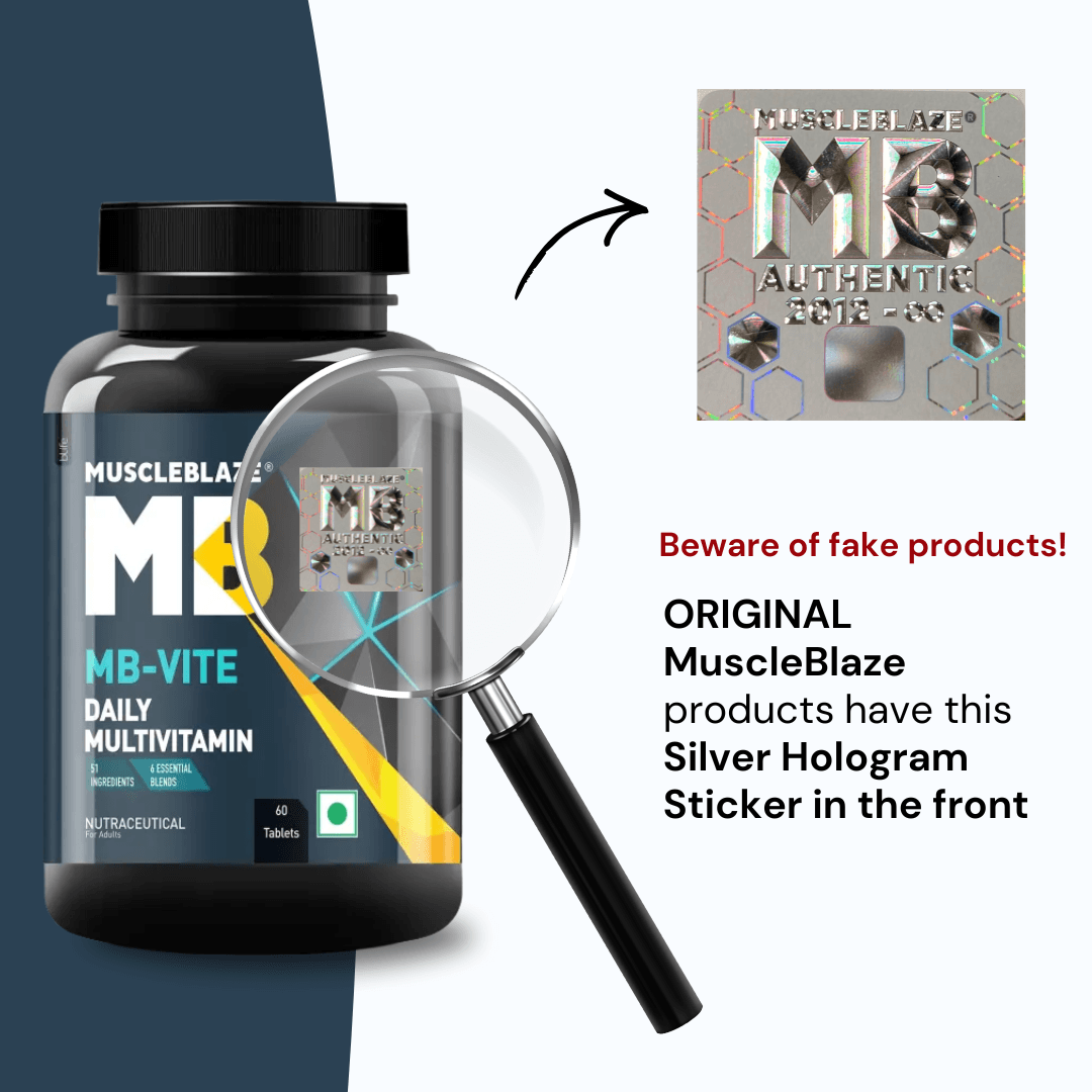 MuscleBlaze Multivitamin 60 Tablets With Zinc Vitamin C Biotin Added Minerals For Immunity Bone & Joints Support Health - image 6