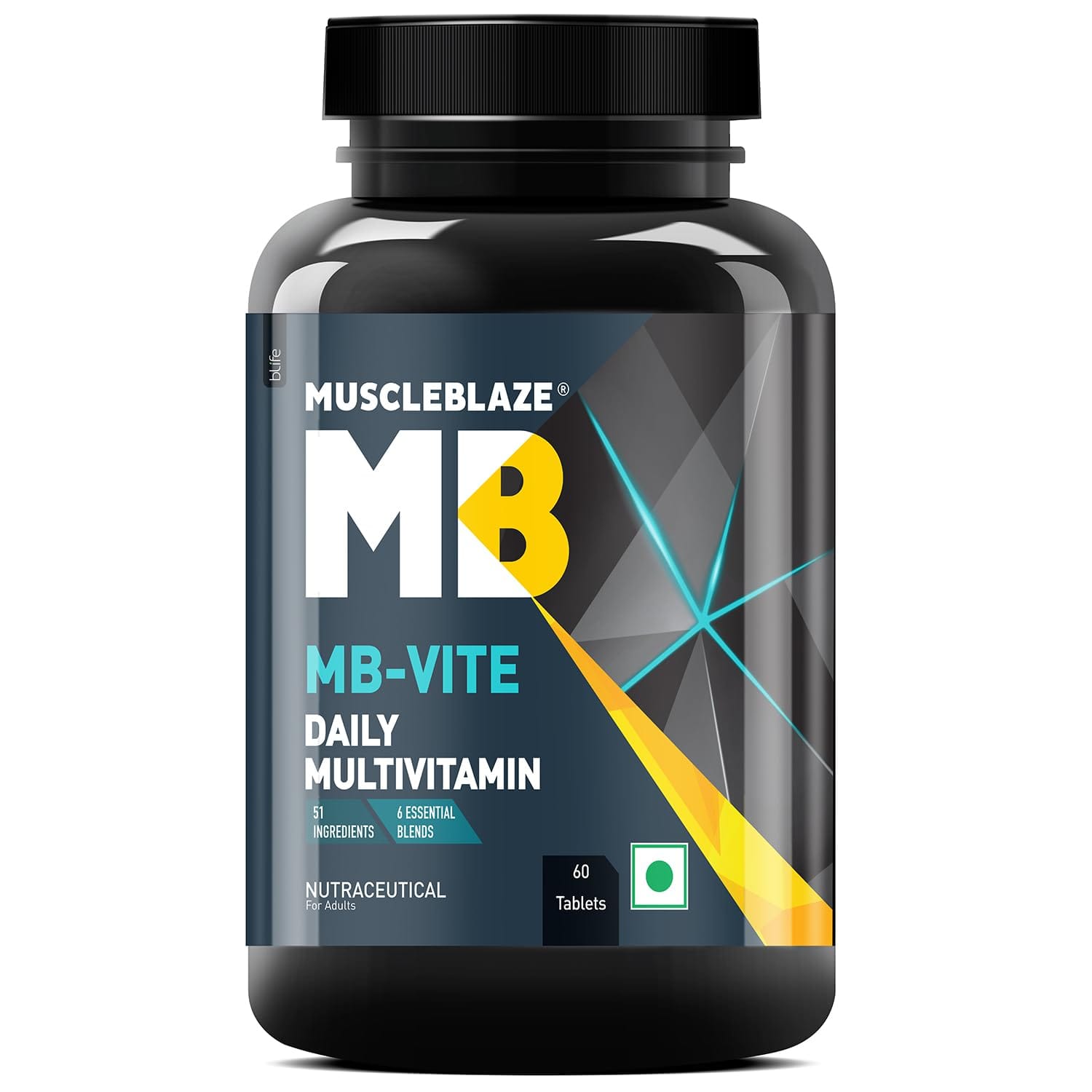 MuscleBlaze Multivitamin 60 Tablets With Zinc Vitamin C Biotin Added Minerals For Immunity Bone & Joints Support Health - image 1
