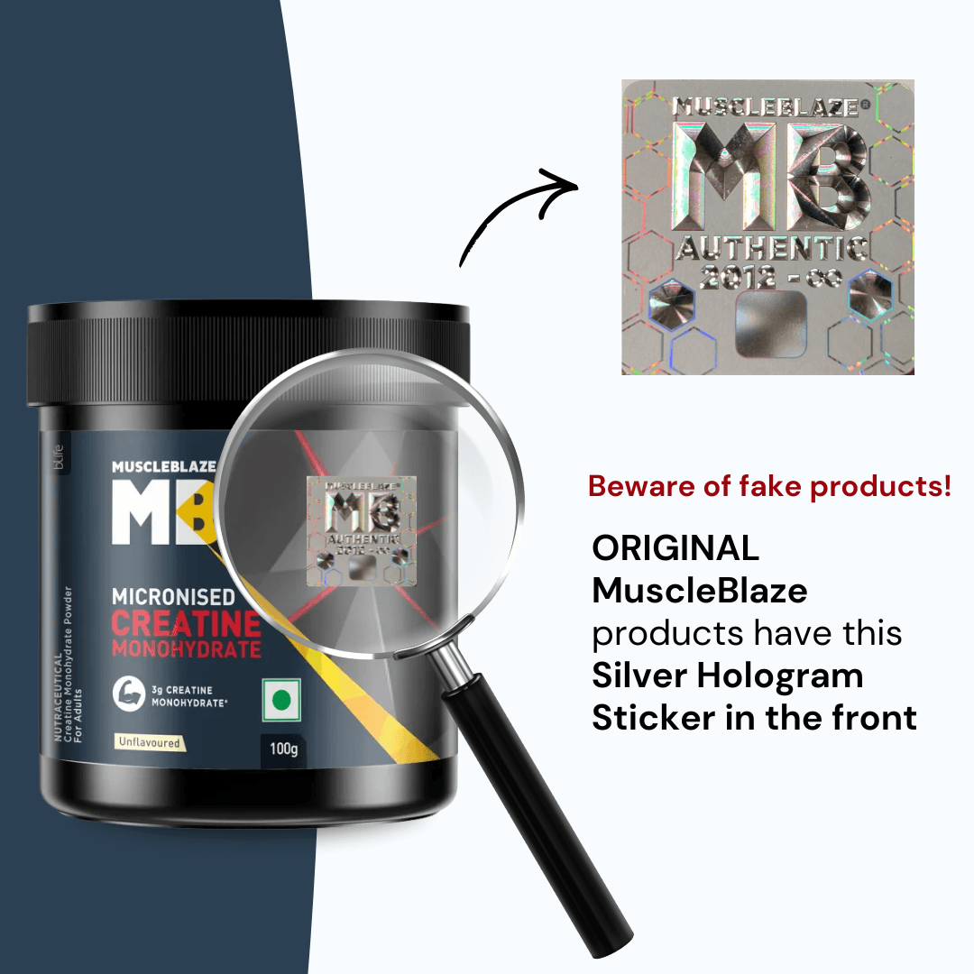 MuscleBlaze Micronized Creatine Monohydrate 100g 33 Servings for Muscle Gain and Strength - image 6