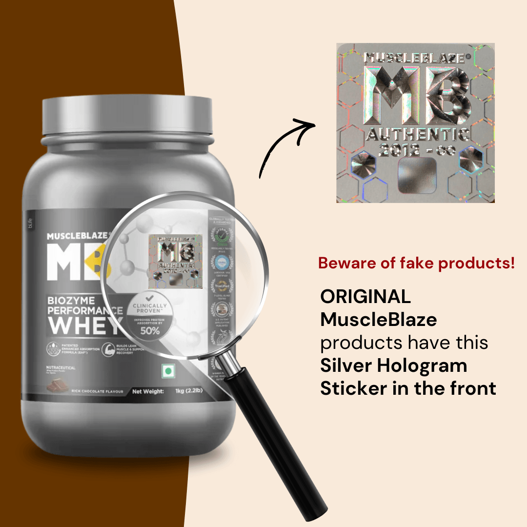 MuscleBlaze Biozyme Performance Whey Protein 1kg Kulfi Flavor Labdoor USA Certified with 25g Protein 11.75g EAA 5.5g BCAA 4.4g Glutamine - image 3