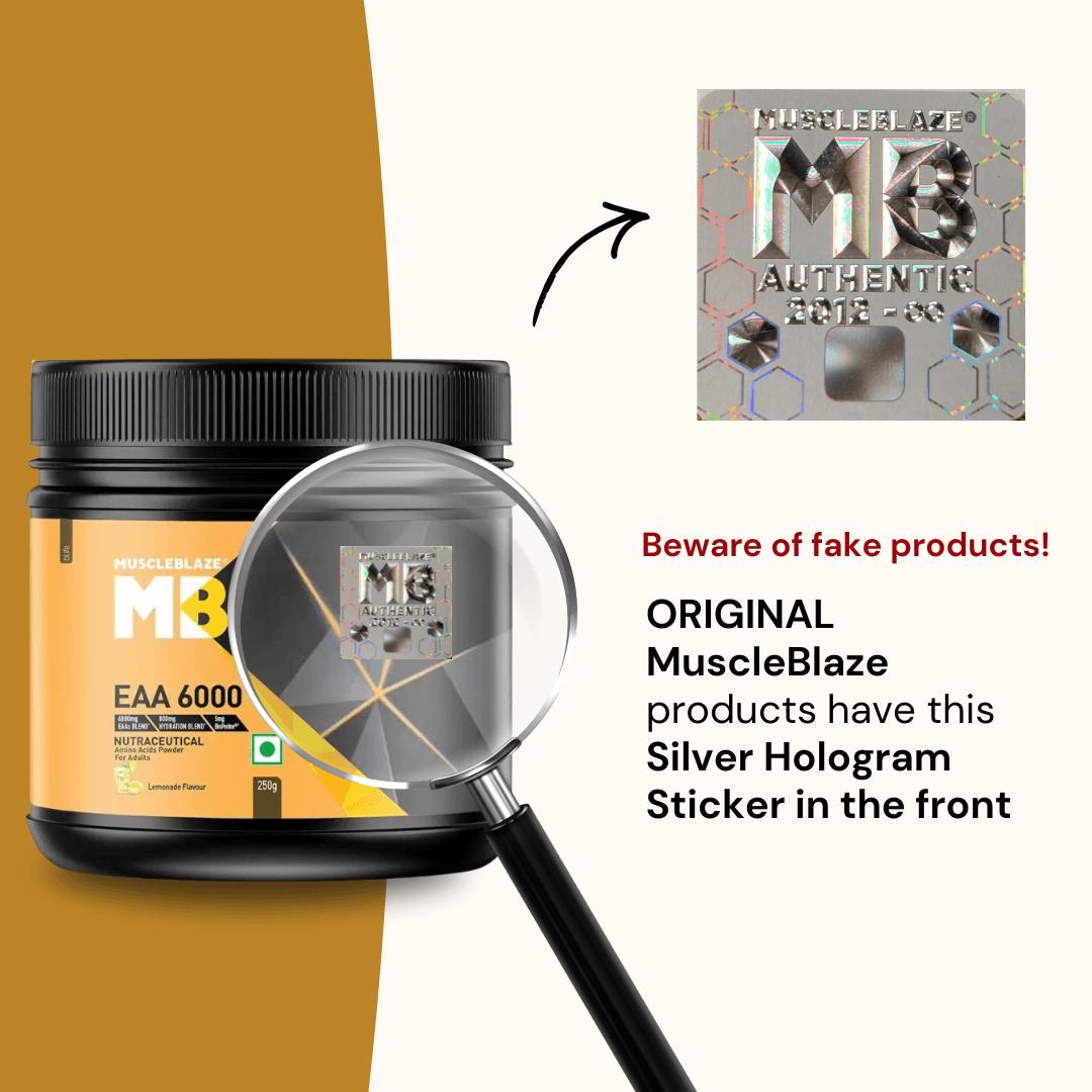 MuscleBlaze EAA 6000mg 250g Lemonade Flavor with 300mg Coconut Water and 500mg Electrolytes - image 5