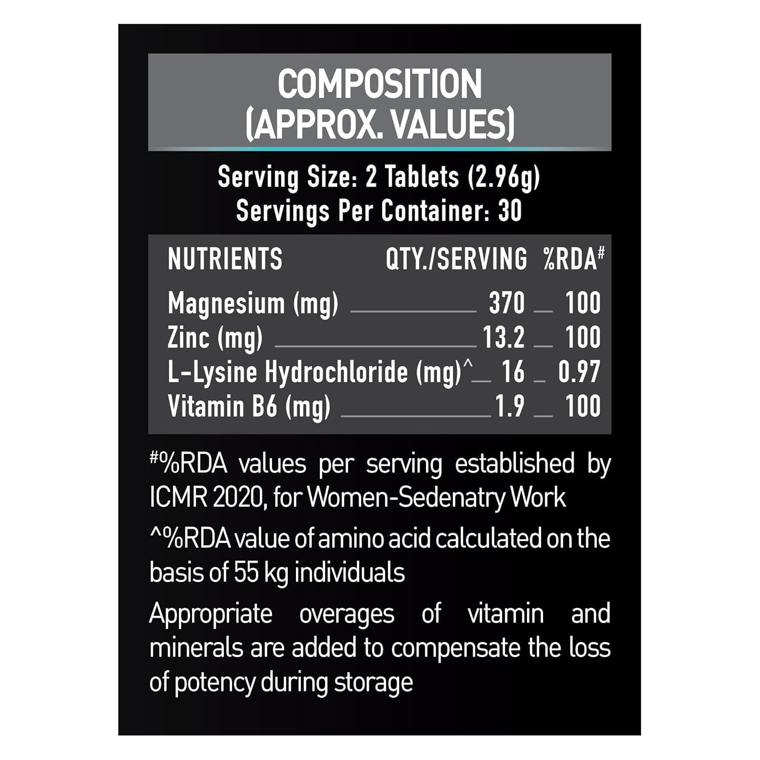 MuscleBlaze ZMA 60 Tablets 100% RDA of Zinc Magnesium Aspartate and Vitamin B6 For Muscle Strength & Recovery - image 4