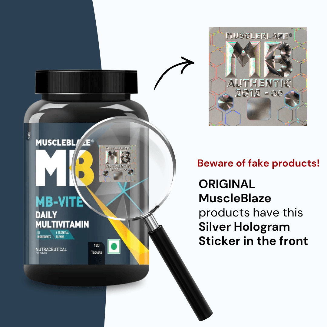 MuscleBlaze Multivitamin 120 Tablets With 51 Ingredients Vitamins & Minerals Prebiotic & Probiotics for Energy Stamina & Recovery - image 6