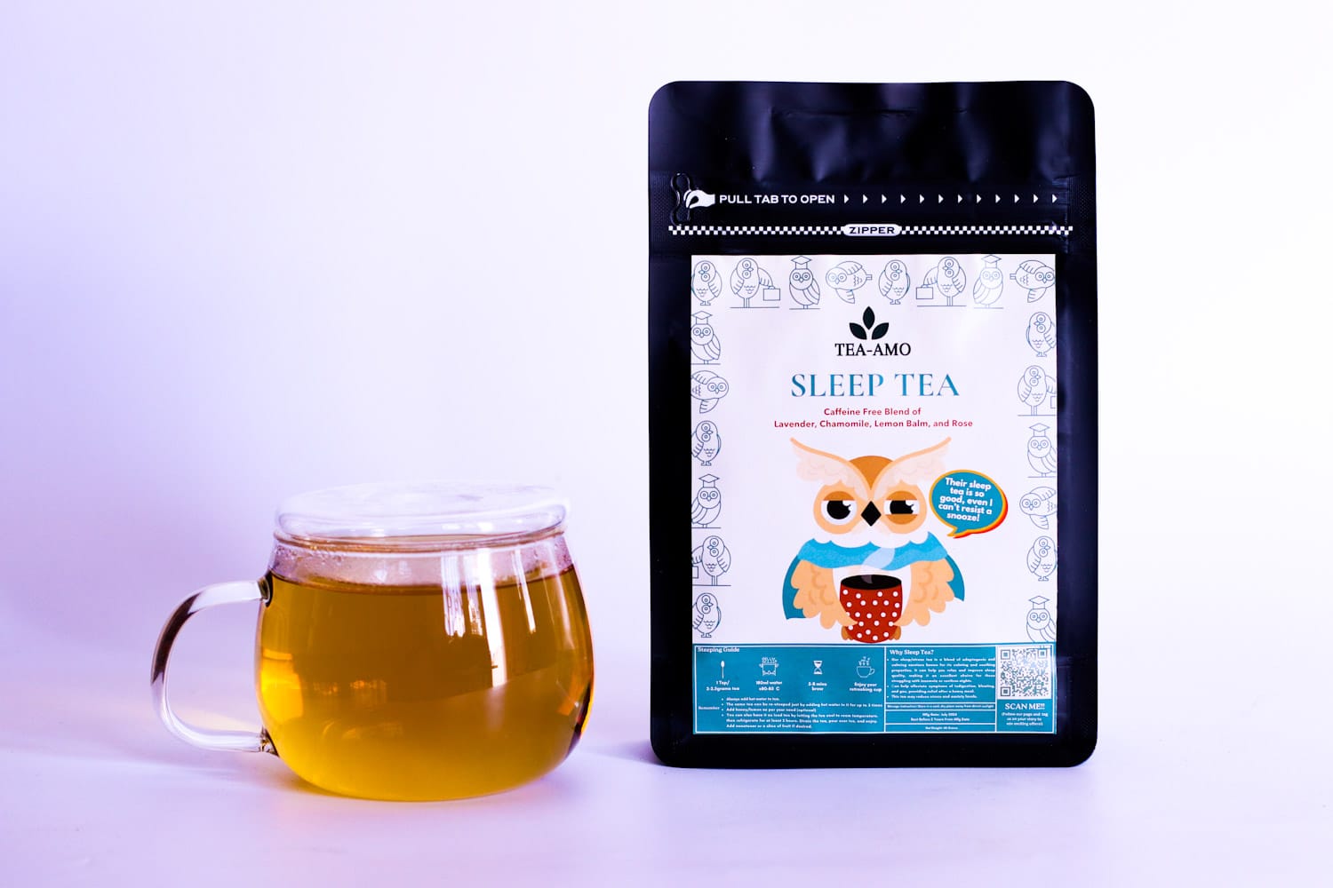 Sleep Tea / Stress Tea Of 40 Grams : Tea For Anxiety / Insomnia By Tea Amo Nepal; Chamomile Rose Lavender Lemon Balm Tea - image 4