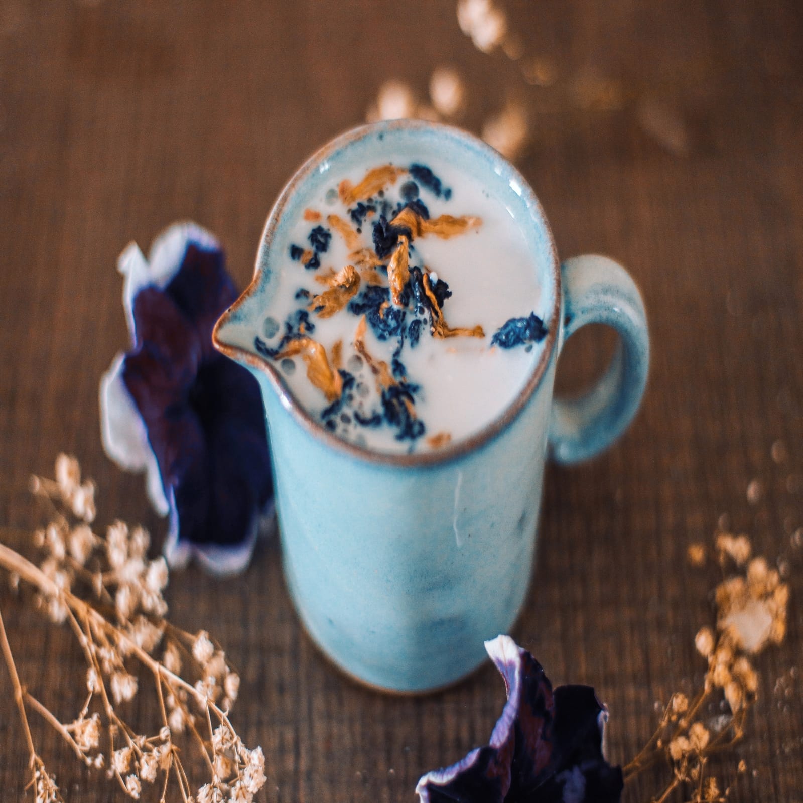 Blue Pea Tea / Butterfly Pea Tea Of 30 Grams | Blue Pea Flower Tea By Tea Amo Nepal | Tea For Throat And Asthma - image 3
