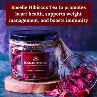 Roselle Hibiscus Tea | 25 Grams Hibiscus Tea For Weight Loss And Hair Health - image 1
