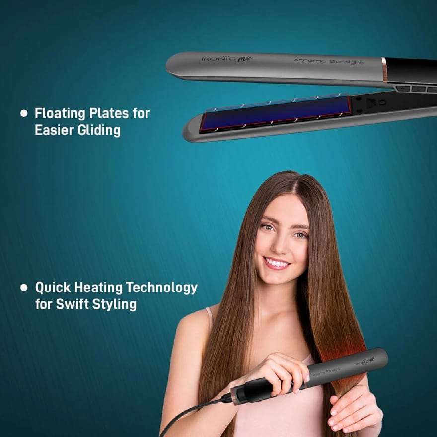 IKONIC Xtreme Hair Straightners (Me Xtreme Straight (Stone),Silver By Ikonic - image 4