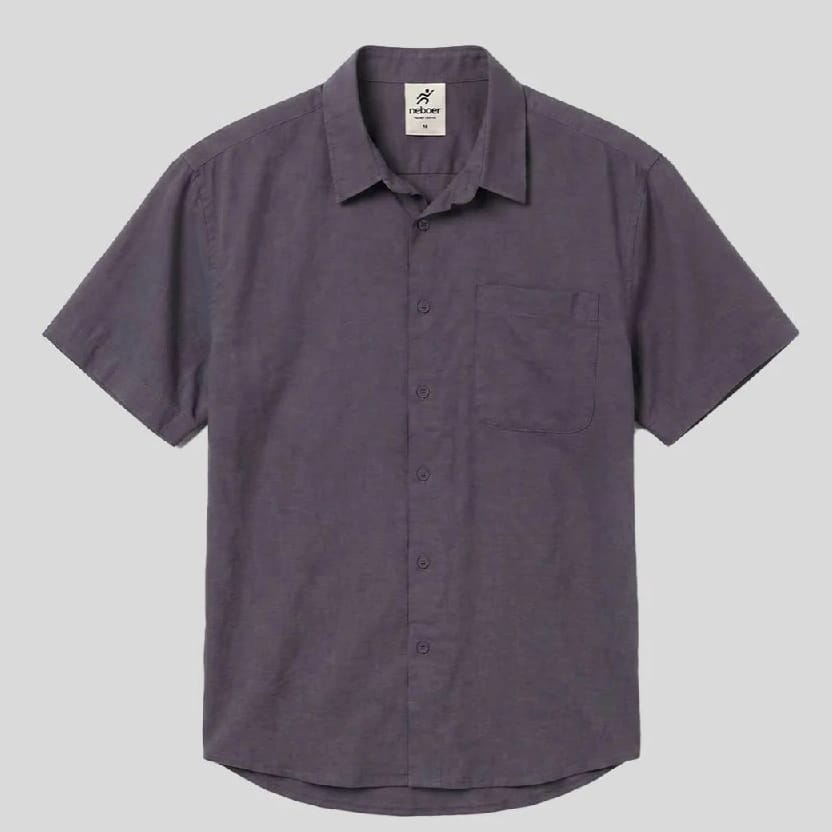 Neboer Men'S Premium Linen Short Sleeve Button-Down Shirt | Breathable Casual Summer Wear For Men / Linen Shirt For Me