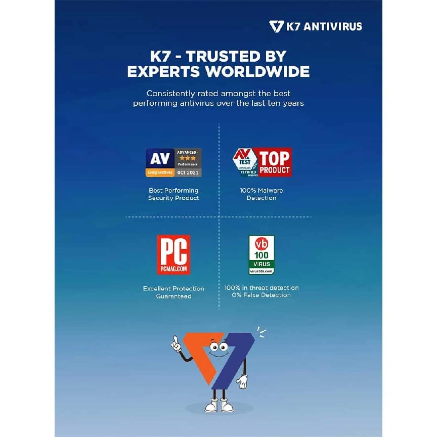 K7 Ultimate Security Antivirus Software | 1 Device,3 Years | Threat Protection, Internet Security,Data Backup,Mobile Protection | Windows Laptop,PC, Mac®,Phones,Tablets - image 5