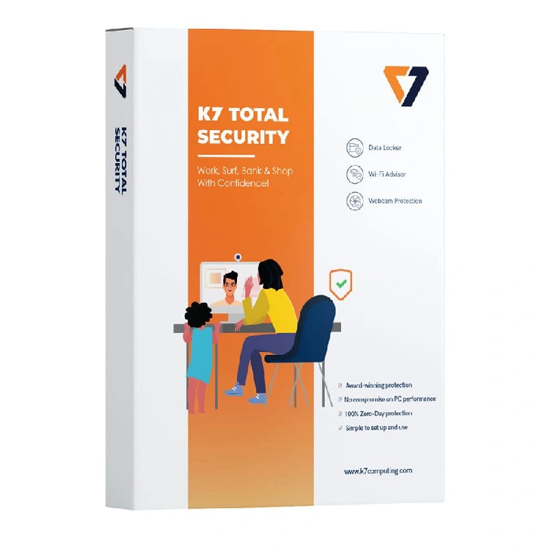 K7 Total Security 1PC 1Year | Advanced Ransomware Protection | Ai Based Enhanced Technology | Antivirus Software - image 1