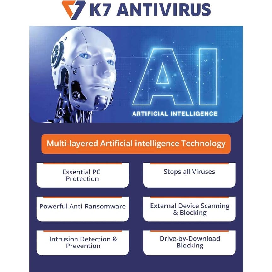 K7 Antivirus Premium | 1 User,1 Year | Internet Protection, Threat Protection - image 2